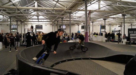 A mobile bike track created from modules Copenhagen