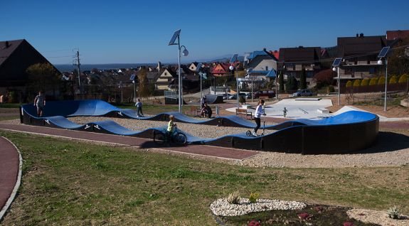 Pumptrack gemaakt in module-technologie