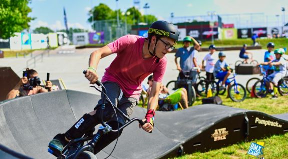 Pumptrack gemaakt in module-technologie