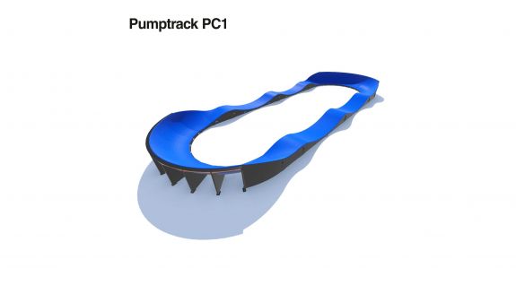 General view on the modular Pumptrack PC1