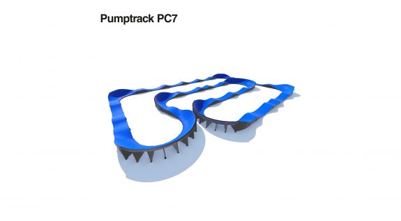 General view on the modular Pumptrack PC7