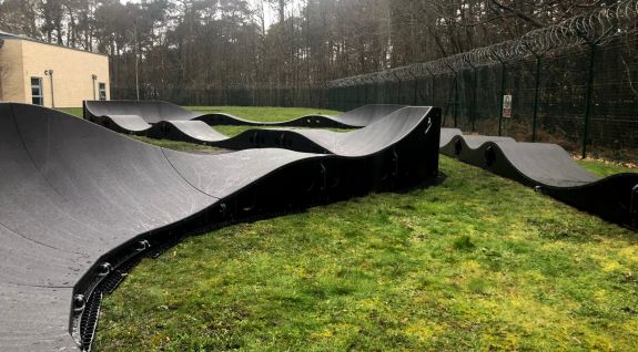 Pumptrack gjord i modulteknik