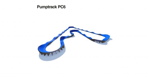 Pumptrack compozit PC6 - loc de joaca biciclete
